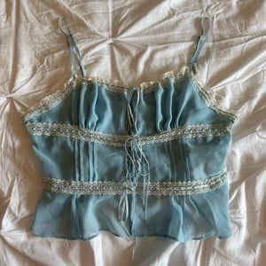 urban outfitters kimchi blue ivy lace-inset cami
